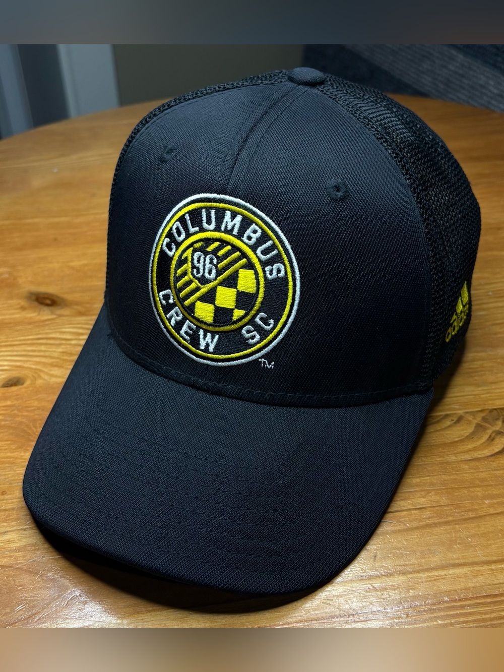 NWOT adidas Columbus Crew SC MLS Soccer Fitmax 70 Hat S/M